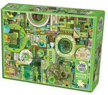 Load image into Gallery viewer, Cobble Hill 1000 Piece Puzzle - Green - Sample Poster Included