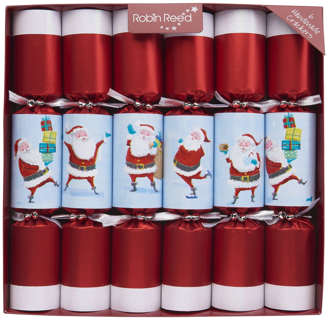 Robin Reed Racing Santa Jingle Bells Christmas Crackers, Set of 6 (13
