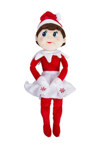 Elf on the Shelf Girl & Boy Plushee Pal Light, Elf Story & Santa's St. Bernards Save Christmas DVDs