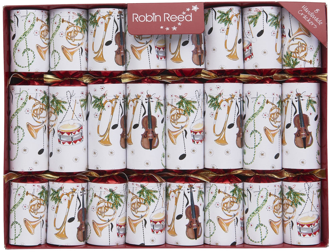 Robin Reed Concerto Fanfare Christmas Crackers, Set of 8 (10