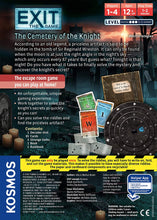 Load image into Gallery viewer, EXIT: The Cemetery of The Knight Game Family-Friendly, Card-Based at-Home Escape Room Experience