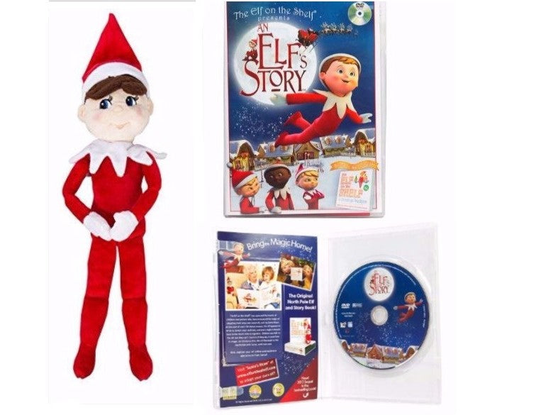 The Elf on the Shelf Light Tone Boy Plushee Pal with An Elf Story DVD ...