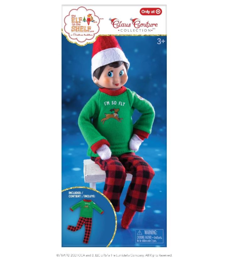 The Elf on the Shelf Claus Couture Collection I'm so Fly PJ's