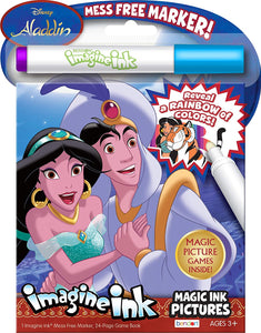 Disney Aladdin Imagine Ink Magic Ink Coloring Activity Book with Mess-Free Marker
