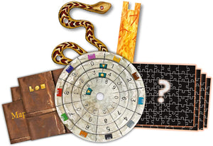 Exit: The Sacred Temple with Jigsaw Puzzles Exit: The Game - A Kosmos Game Family-Friendly, Jigsaw Puzzle-Based at-Home Escape Room Experience for 1 to 4 Players, Ages 10+