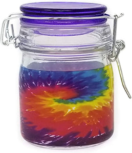 Airtight Glass Storage Jar: Tie Dye - MEDIUM