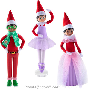 The Elf on the Shelf Magi-Freeze Set of 3: Holiday Hipster, Glitzy Gala Dress, and Tiny Tidings Tutu (Elf Not Included)