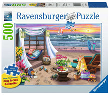 Load image into Gallery viewer, Ravensburger Cabana Retreat 500 Piece Large Piece Format Puzzle