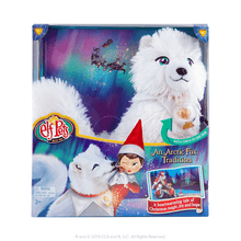 Load image into Gallery viewer, Elf on the Shelf Arctic Fox Tradition Set,12&quot; Plushee Pal Light Girl Elf Snuggler, Exclusive Joy Bag