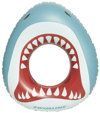 Load image into Gallery viewer, Swimline Shark Mouth Inflatable Swim Ring for Kids