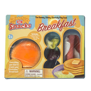 Thin Air Brands Stretcheez Snack Pack Breakfast - Play Food - Stretchy Pretend Food & Toppings