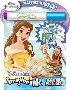 Disney Princess 24 Page Imagine Ink Magic Ink Pictures with 1 Mess Free Marker