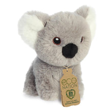 Load image into Gallery viewer, Aurora Eco Nation Mini Plush Zoo Set of 4: Panda, Sloth, Monkey, and Koala with Drawstring Bag