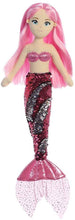 Load image into Gallery viewer, Aurora World 18&quot; Sea Sparkles Plush Mermaids Set of 2 - Ava and Jenna &amp; Drawstring Bag