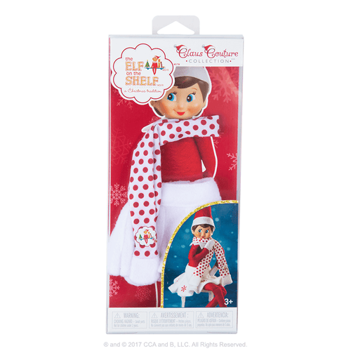 The Elf on the Shelf Claus Couture Snowflake Skirt & Scarf - ELF NOT INCLUDED