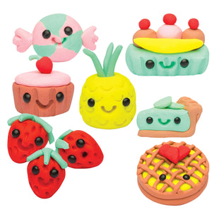 Klutz Make Mini Erasers Craft Set of 3: Cuties, Sweets, and Animals, with Myriads Drawstring Bag