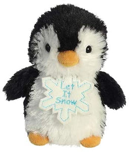 Aurora Christmas Holiday Bits 5" Plushie 3 Pack: Penguin, Moose, and Arctic Pup