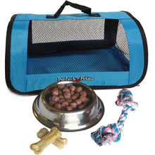 Load image into Gallery viewer, Perfect Petzzz Breathing Cavalier King Charles Plush Dog, Blue Tote, Dog Food, Treats, Chew Toy, Bag