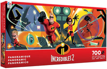 Load image into Gallery viewer, Ceaco Disney Panoramic Incredibles 2 Jigsaw Puzzle, 700 Pieces