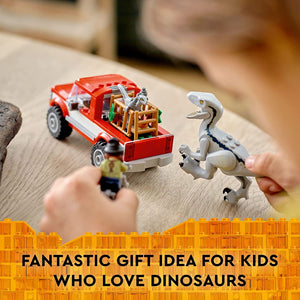 LEGO Jurassic World Blue & Beta Velociraptor Capture Dinosaur Building Toy Set