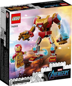 LEGO Marvel Iron Man Mech Armor Building Kit; Collectible Mech and Minifigure for Iron Man Fans Aged 7+ (130 Pieces)