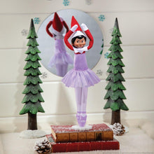 Load image into Gallery viewer, The Elf on the Shelf Magical Standing Power Set of Accessories for Scout Elf: Tiny Tidings Ballerina Tutu and Hipster, with Joy Bag