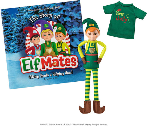 The Elf on the Shelf Elf Mates Cobbler Combo, Includes Plush Elf Mates Cobbler Doll, Storybook, and T-Shirt