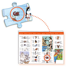 Load image into Gallery viewer, Djeco Observation World Animals + Booklet 100-Piece Puzzle