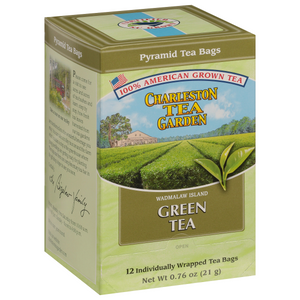 Charleston Tea Garden Wadmalaw Island Green Tea Pyramids 12 Teabags