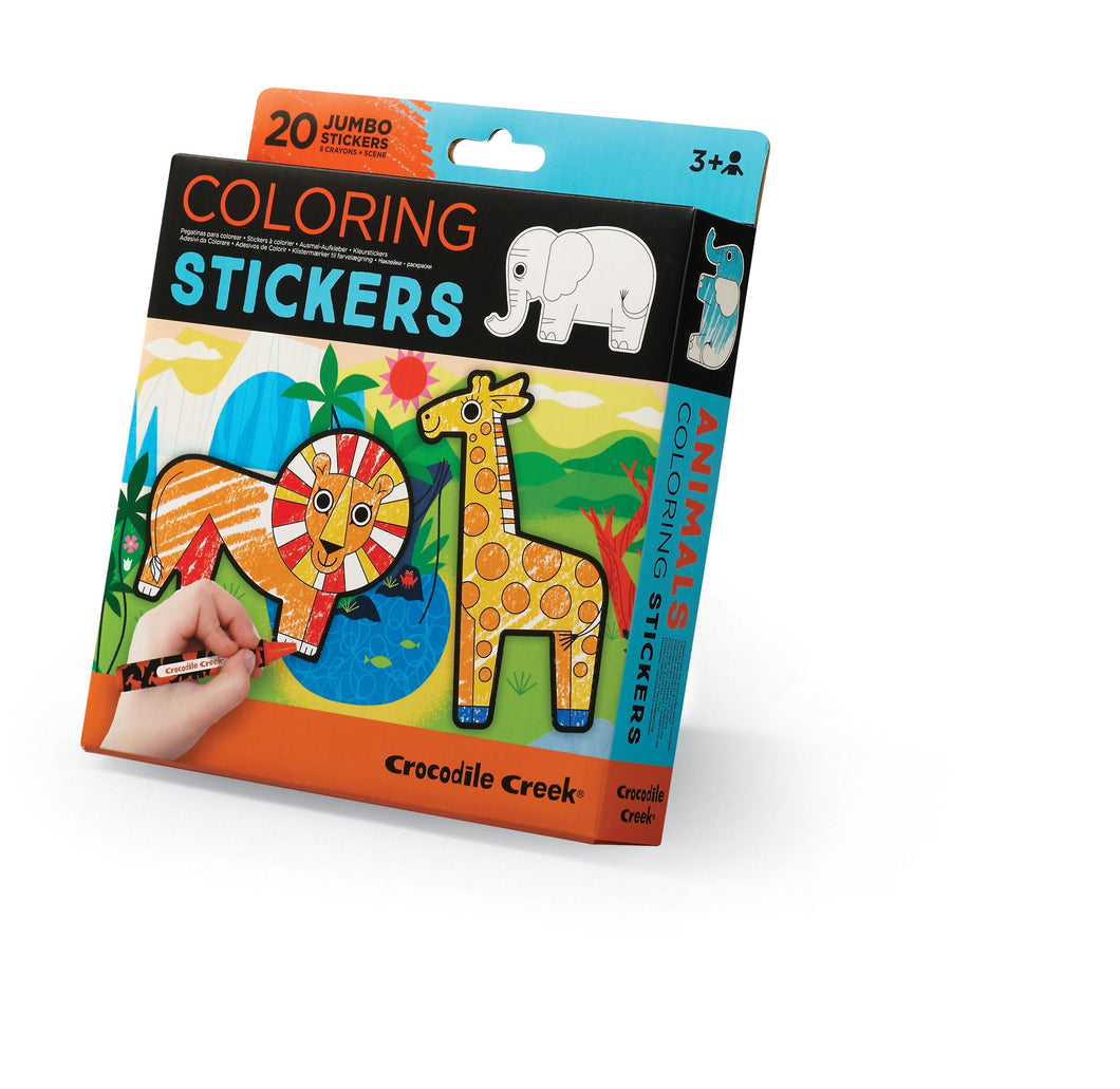 Crocodile Creek Coloring Stickers - Animals - COPY - 4518