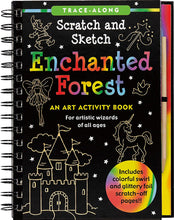 Load image into Gallery viewer, Enchanted Forest Scratch and Sketch (An Art Activity Book for Artistic Wizards of All Ages) Hardcover-spiral