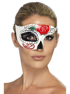 Smiffys Day of The Dead Half Mask