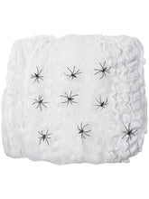 Load image into Gallery viewer, Smiffys Spider Web Halloween Decoration with Plastic Spiders, Large