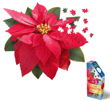 Load image into Gallery viewer, Madd Capp I AM POINSETTIA Floral-Shaped Jigsaw Puzzle, 350 Pieces