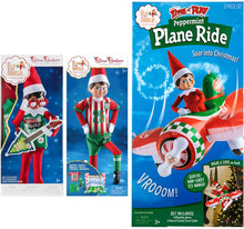 Load image into Gallery viewer, The Elf on the Shelf Set: North Pole Rock-and-Roll, Goal &amp; Gear and SEAP Peppermint Plane Ride