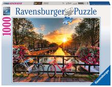 Load image into Gallery viewer, Ravensburger Bicycles in Amsterdam 1000 Piece Puzzle