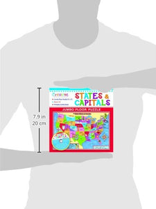 States & Capitals Jumbo Floor Puzzle with CD