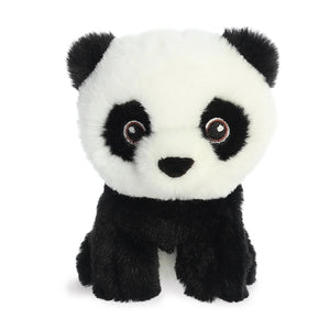 Aurora Eco Nation Mini Plush Zoo Set of 4: Panda, Sloth, Monkey, and Koala with Drawstring Bag