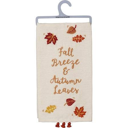 Primitives by Kathy Fall Breeze & Autumn Leaves Kitchen Dish Towel 20