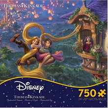 Load image into Gallery viewer, Ceaco Thomas Kinkade The Disney Collection Tangled Jigsaw Puzzle, 750 Pieces