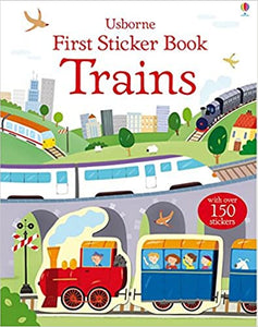 First Sticker Book Trains Paperback