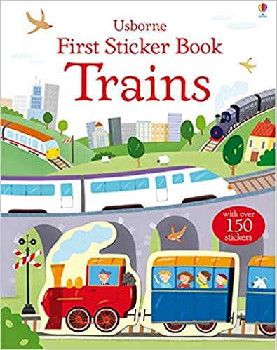 First Sticker Book Trains Paperback