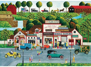 MasterPieces Hometown Gallery 1000 Puzzles Collection - The Old Filling Station 1000 Piece Jigsaw Puzzle