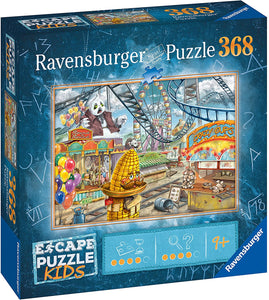 Ravensburger Escape Kids Puzzle - Amusement Park Plight 368 Piece Jigsaw Puzzle for Kids and Adults Ages 12 and Up