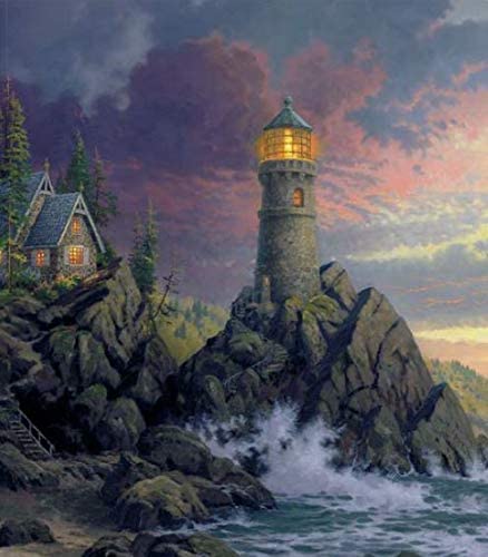 Thomas Kinkade Inspirations Collection Rock Salvation Puzzle - 300Piece