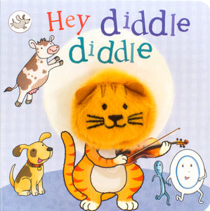 Hey Diddle Diddle Chunky Board Book with Finger Puppet