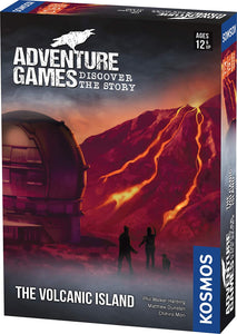 Thames & Kosmos Adventure Games Set of 4: The Dungeon, Monochrome Inc., The Volcanic Island, and The Grand Hotel Abaddon, with Myriads Drawstring Bag