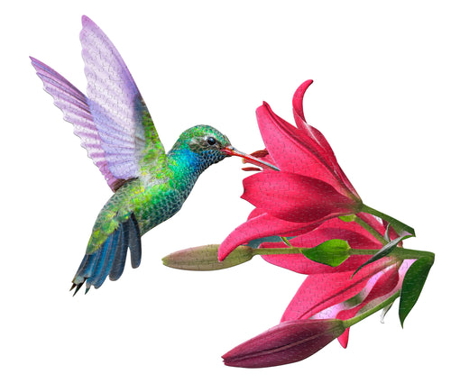 Madd Capp I AM HUMMINGBIRD Animal-Shaped Jigsaw Puzzle, 300 Pieces
