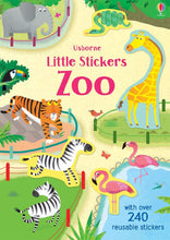 Load image into Gallery viewer, Usborne Little Stickers Zoo Paperback Book