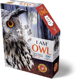 Madd Capp I AM OWL Animal-Shaped Jigsaw Puzzle, 300 Pieces
